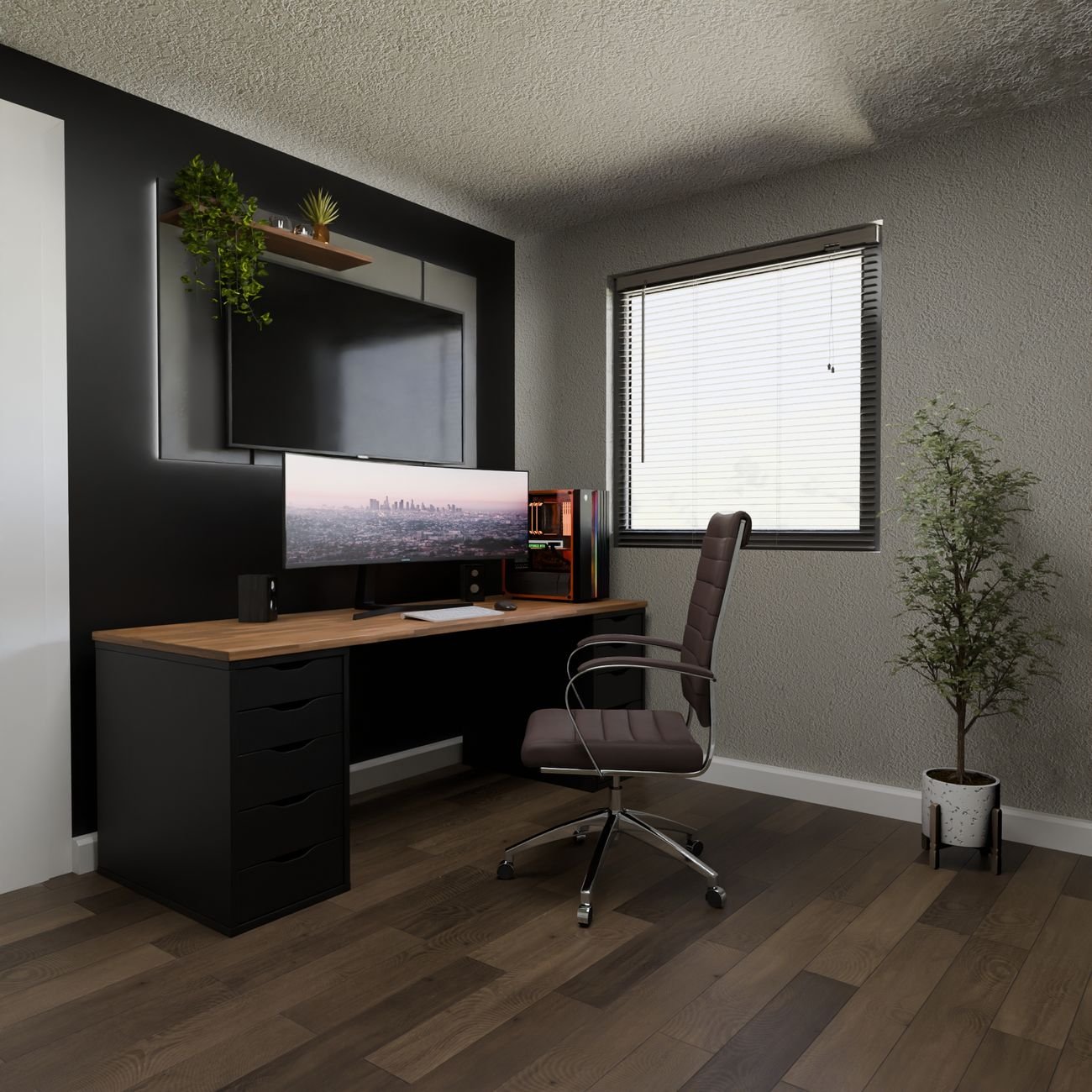 Ghế gaming DXRacer Formula FH08 tựa lưng ưỡn lưng bọc da PU cao cấp